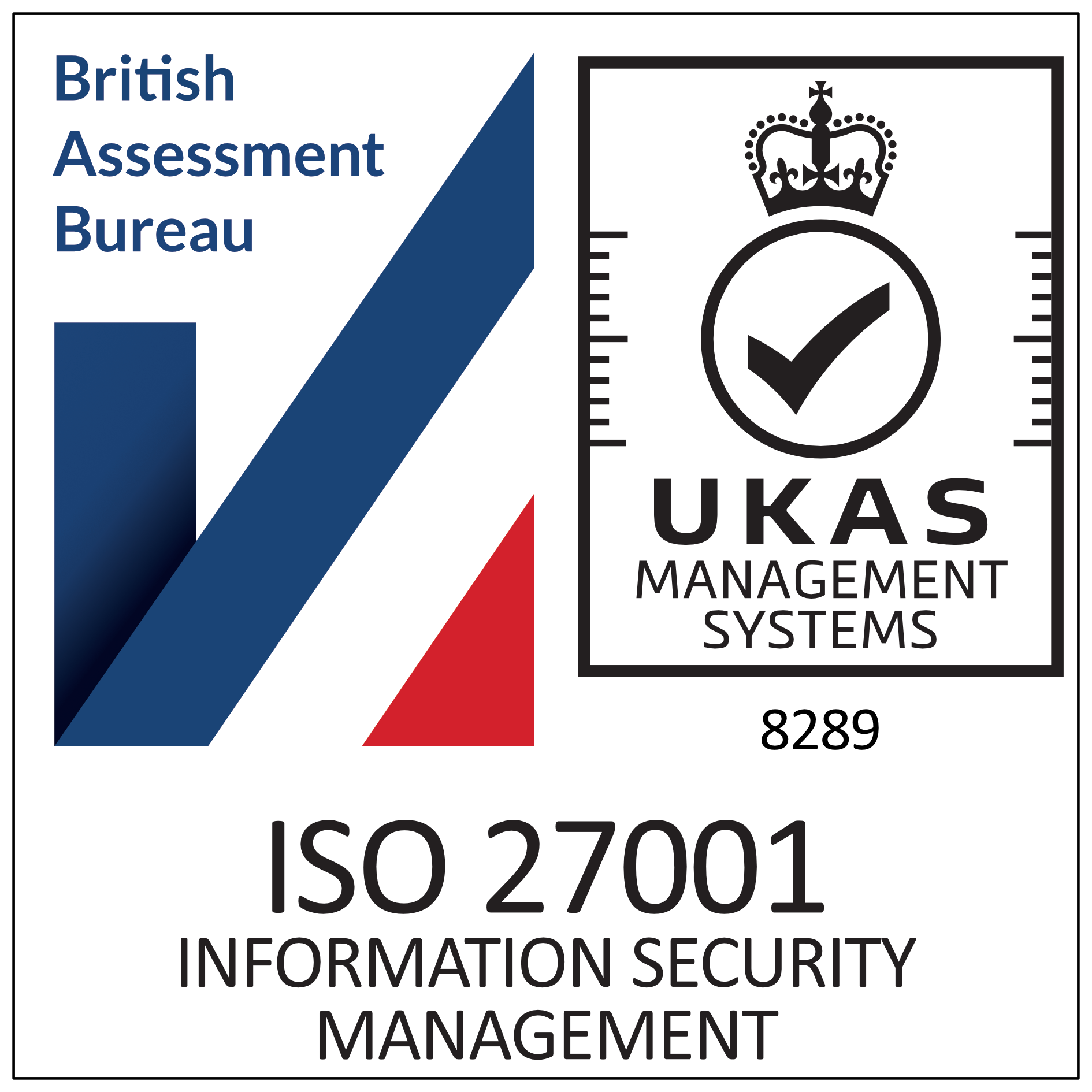 UKAS ISO 27001 Certified