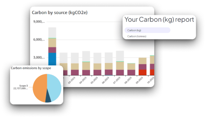 Carbon report dashboard example